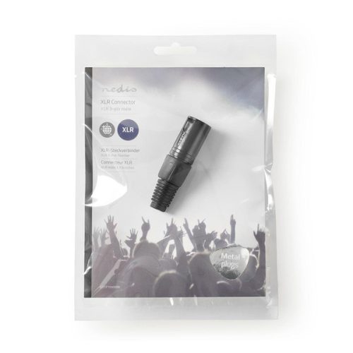 Nedis COTP15900BK szerelhető XLR dugó