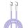 COLORWAY Kábel Type-C CW-CBPDCC061-PU, fonott pamut, PD Fast Charging 60W, 3,0A 1M lila