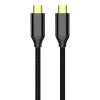 COLORWAY Kábel Type-C CW-CBPDCC062-BK, USB3.2, 20Gbps 4K PD100W, Gen2 5A 1M fekete