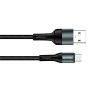COLORWAY Kábel, USB CW-CBUM045-BK, MicroUSB (nylon) 2,4A 1M fekete