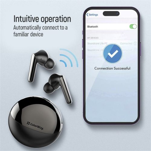 COLORWAY Fejhallgató, TWS-3 fülhallgató fekete