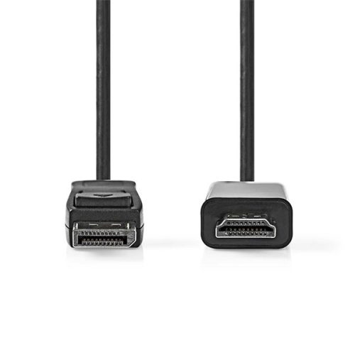 Nedis CCGL37100BK30 Displayport dugó - HDMI dugó kábel 1080p, 3m