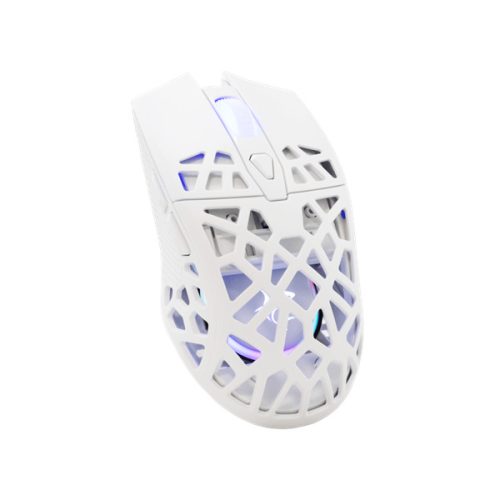 WHITE SHARK GM-5018W CARADOC-B 7D / 7200 dpi fehér RGB gamer egér