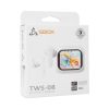 SBOX EB-TWS08-W Bbluetooth v:5.4 fülhallgató mikr.toucLCD, fehér, BR+EDR+BLE