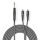 Nedis COTH23300GY15 félprofi XLR audio kábel, 6,35mm sztereo jack dugó - 2x RCA dugó, 1,5m