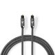 Nedis Profigold CATB25000GY10 optikai kábel, toslink, 1m