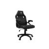 WHITE SHARK ZOLDER fekete gamer szék , puha nyak, fej és hát párnák, lélegző felület, 3 év garancia, 120 kg - ig