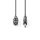 Nedis COTH15120GY15 félprofi audio kábel, 6,35mm mono jack dugó - 3p XLR aljzat, hossz 1,5m, rugalmas