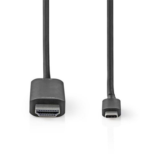 Nedis CCGL64655BK20 USB C (USB-C) - HDMI kábel, USB 3.2 Gen 1, 4K@60Hz, hossz 2m