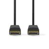 Nedis CCGB37014BK20 DisplayPort 1.4 kábel, displayport dugó - display port dugó, 8K@60Hz, 2m