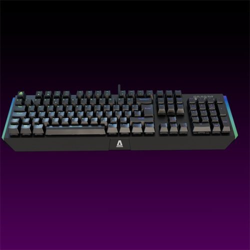 AVAX Vezetékes Billentyűzet FS01 USB, Fekete, Mechanikus, Brown Switch, HUN