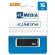 Pendrive, 16GB, USB 2.0, MYMEDIA (by VERBATIM)